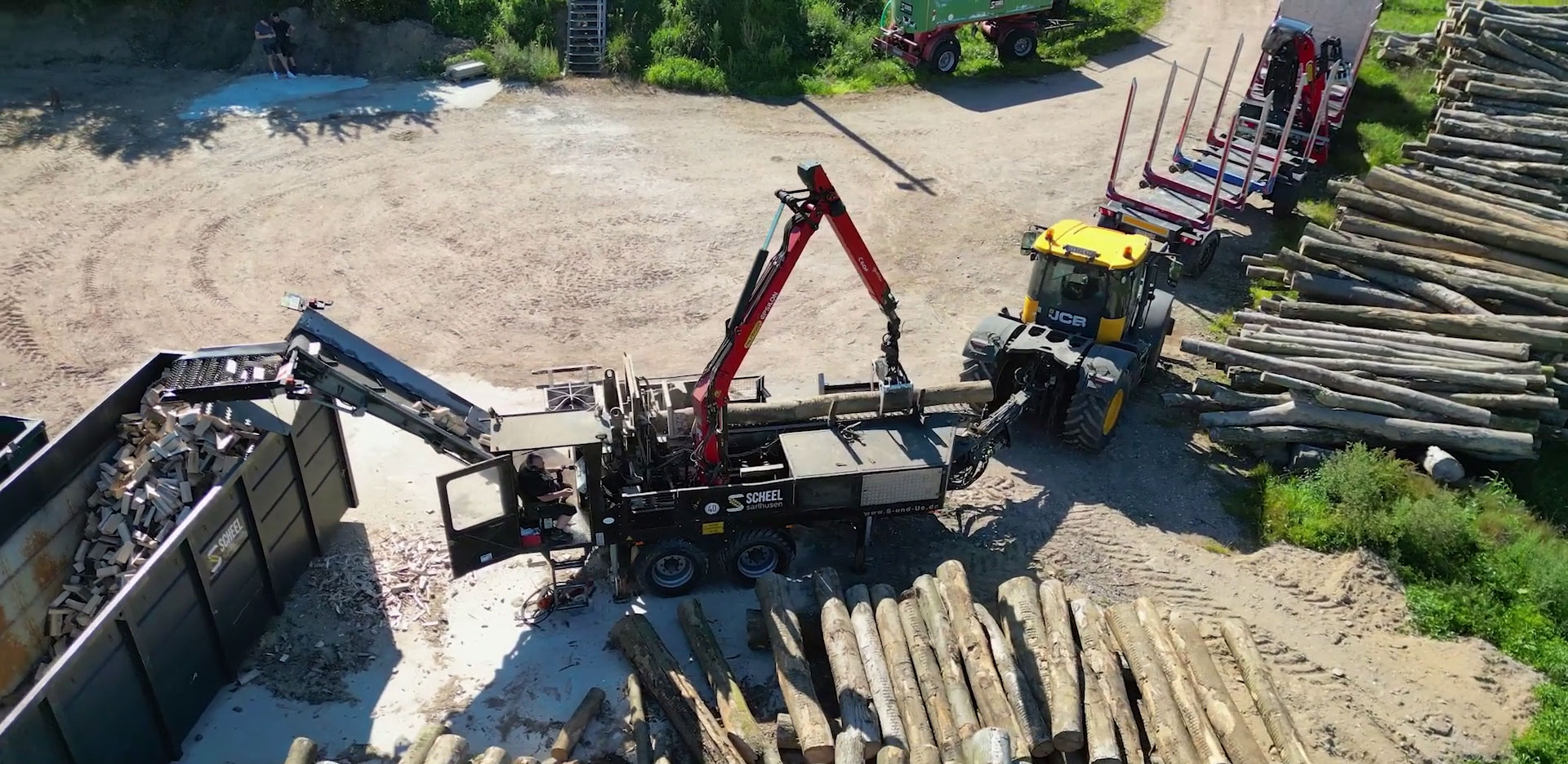 Scheel Sarlhusen Werbevideo Brennholzproduktion